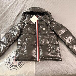 Black Moncler puffer jacket